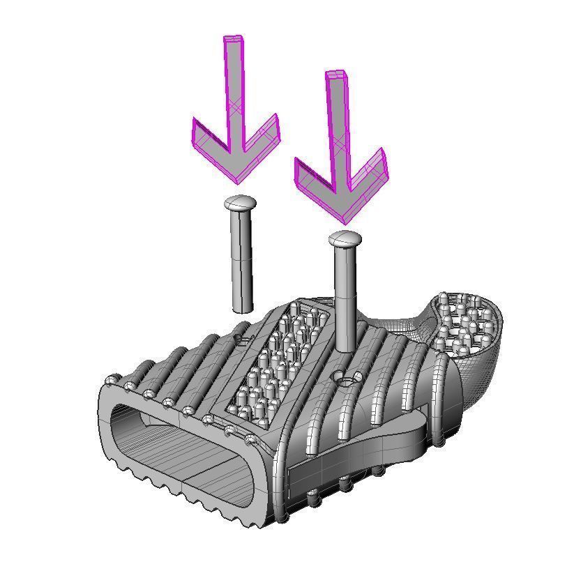 Jewelry CLASP and CUBAN chain link for bracelet or necklace STL 3D print model_10