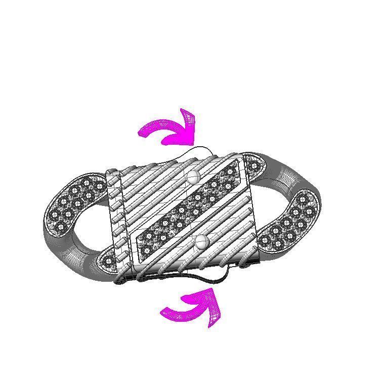 Jewelry CLASP and CUBAN chain link for bracelet or necklace STL 3D print model_16