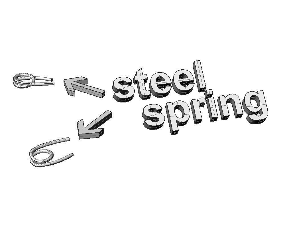 Jewelry CLASP and CUBAN chain link for bracelet or necklace STL 3D print model_7