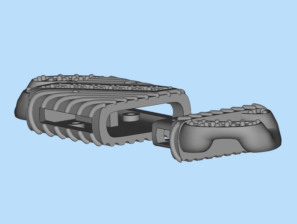 Jewelry CLASP and CUBAN chain link for bracelet or necklace STL 3D print model_22