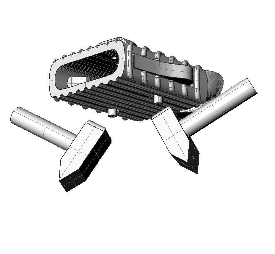 Jewelry CLASP and CUBAN chain link for bracelet or necklace STL 3D print model_11