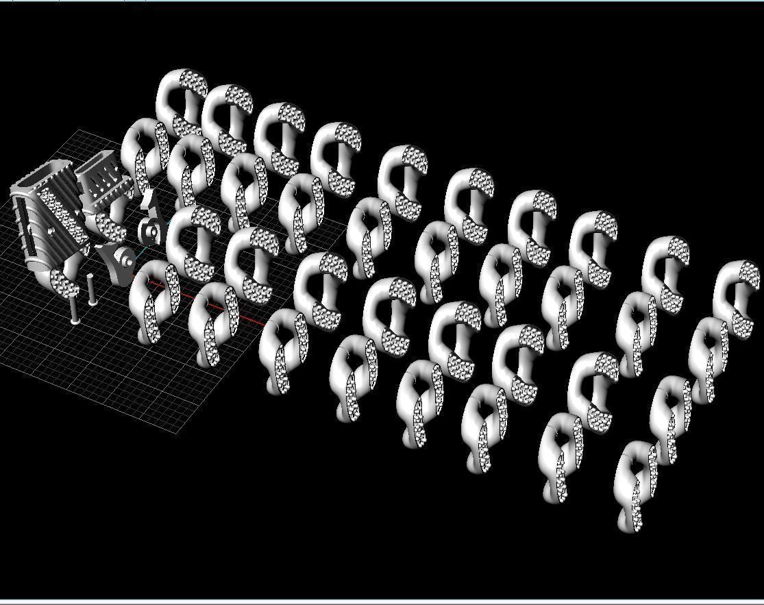 Jewelry CLASP and CUBAN chain link for bracelet or necklace STL 3D print model_23