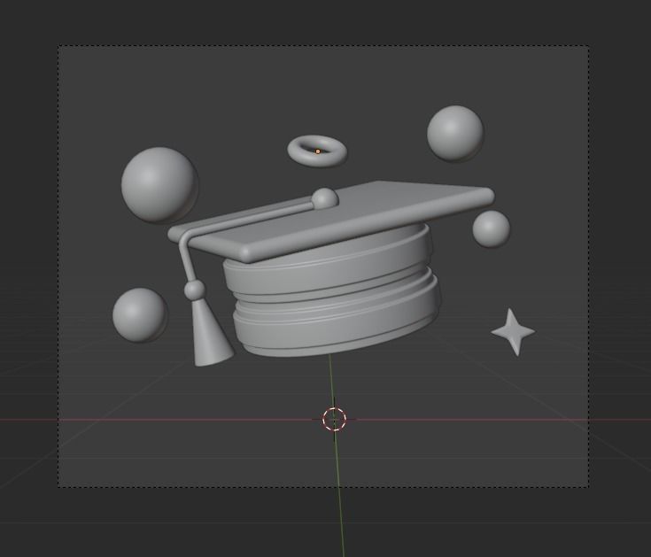 Graduation of university 3d Illustration Icon Pack 3D model_18