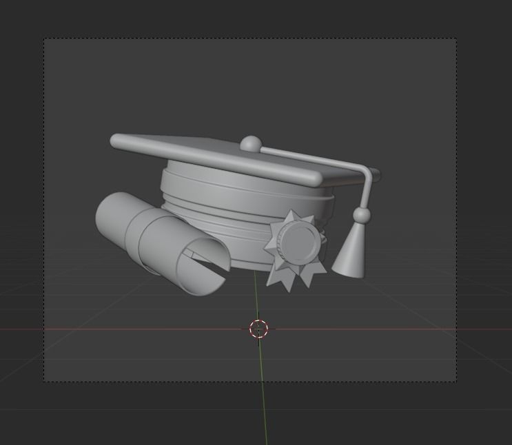 Graduation of university 3d Illustration Icon Pack 3D model_7