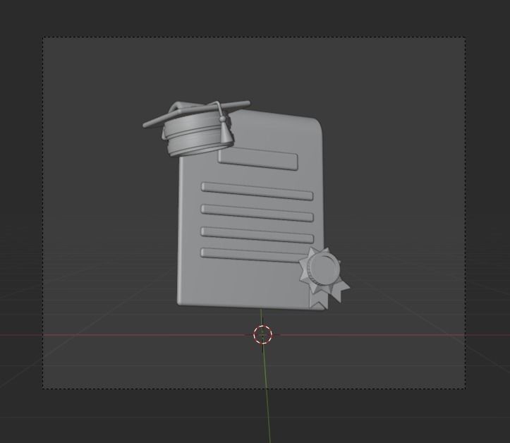 Graduation of university 3d Illustration Icon Pack 3D model_6