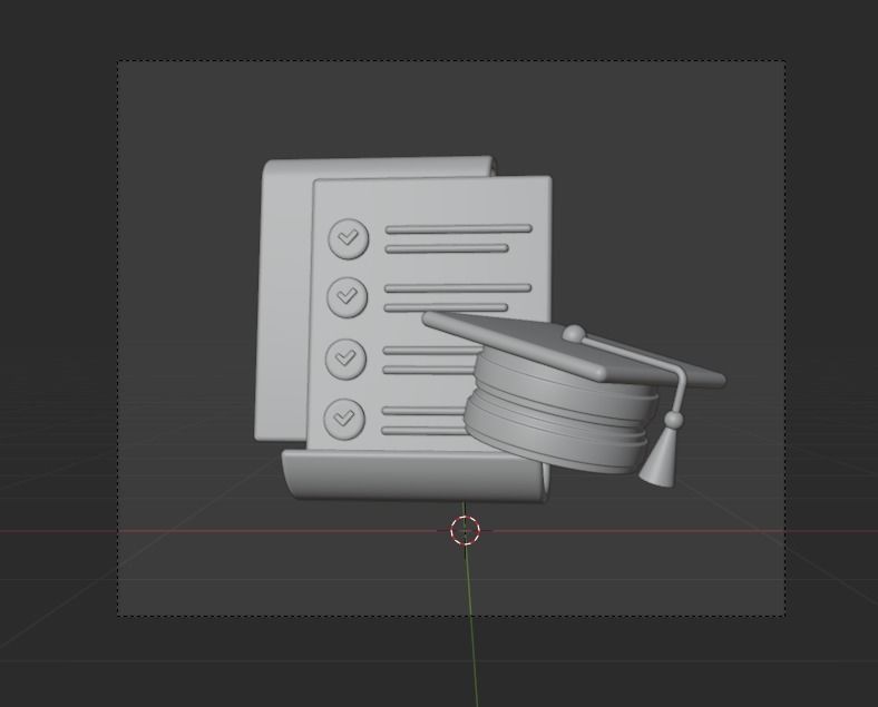 Graduation of university 3d Illustration Icon Pack 3D model_17