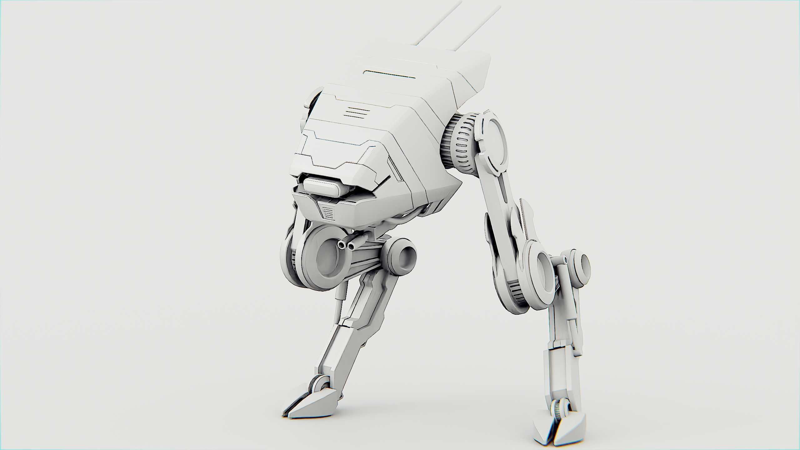 DINO ROBOT Rigged for Unreal Engine - Unity - MIXAMO  3D model_32