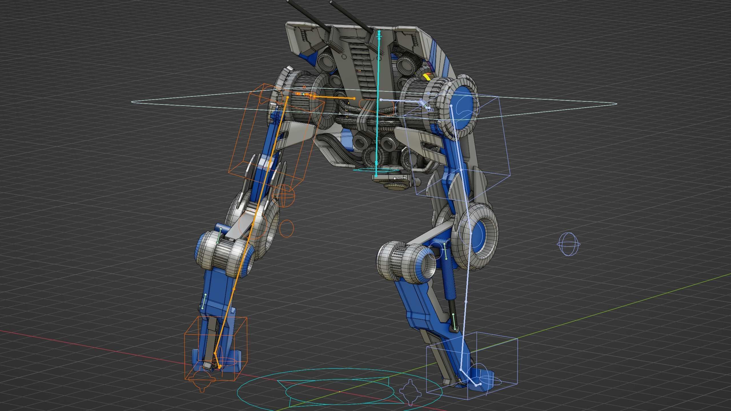 DINO ROBOT Rigged for Unreal Engine - Unity - MIXAMO  3D model_38