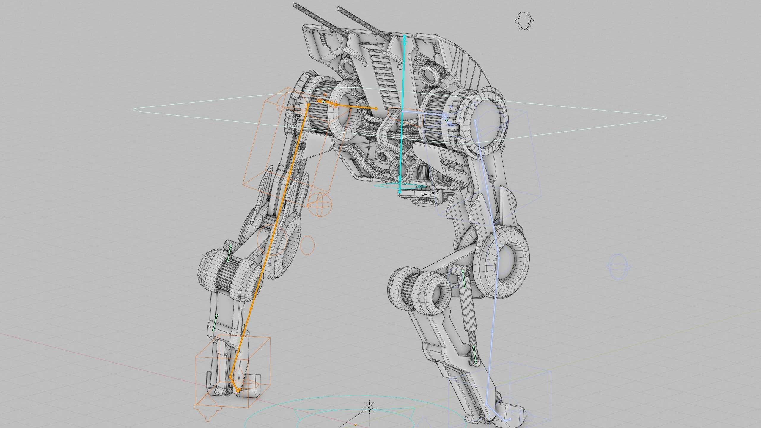 DINO ROBOT Rigged for Unreal Engine - Unity - MIXAMO  3D model_41