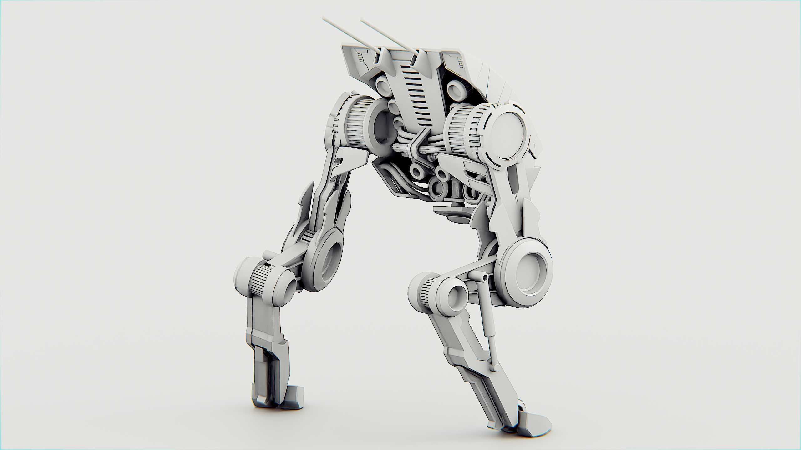 DINO ROBOT Rigged for Unreal Engine - Unity - MIXAMO  3D model_33