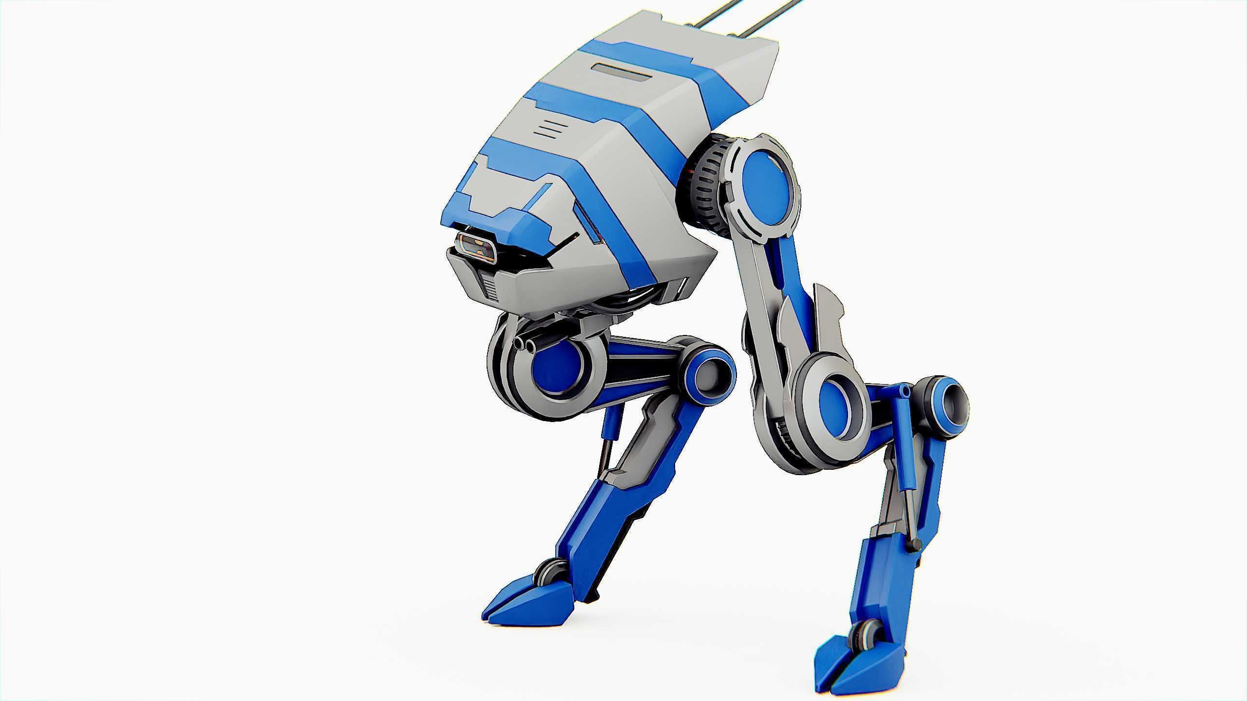 DINO ROBOT Rigged for Unreal Engine - Unity - MIXAMO  3D model_18