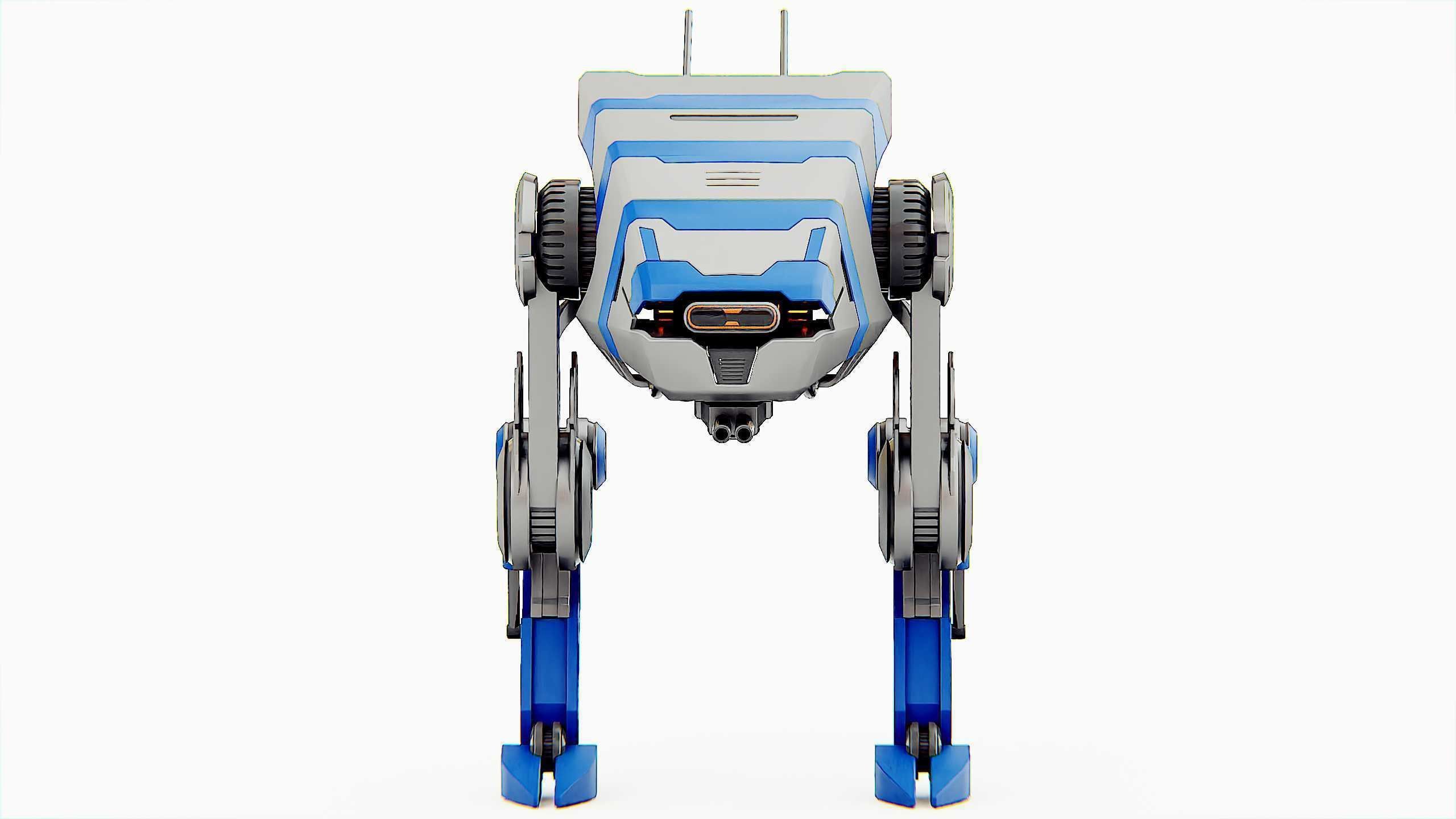 DINO ROBOT Rigged for Unreal Engine - Unity - MIXAMO  3D model_30