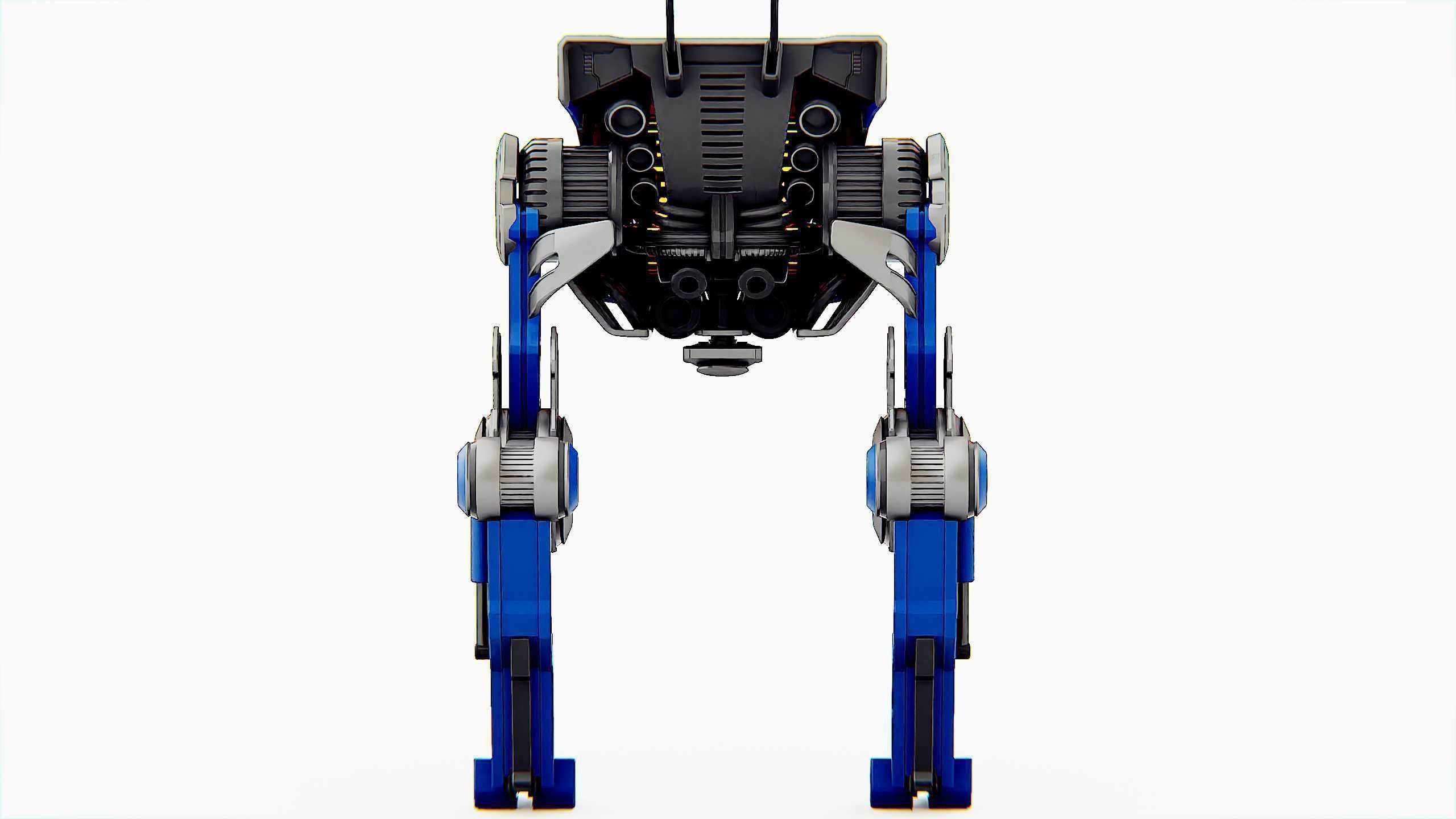 DINO ROBOT Rigged for Unreal Engine - Unity - MIXAMO  3D model_31