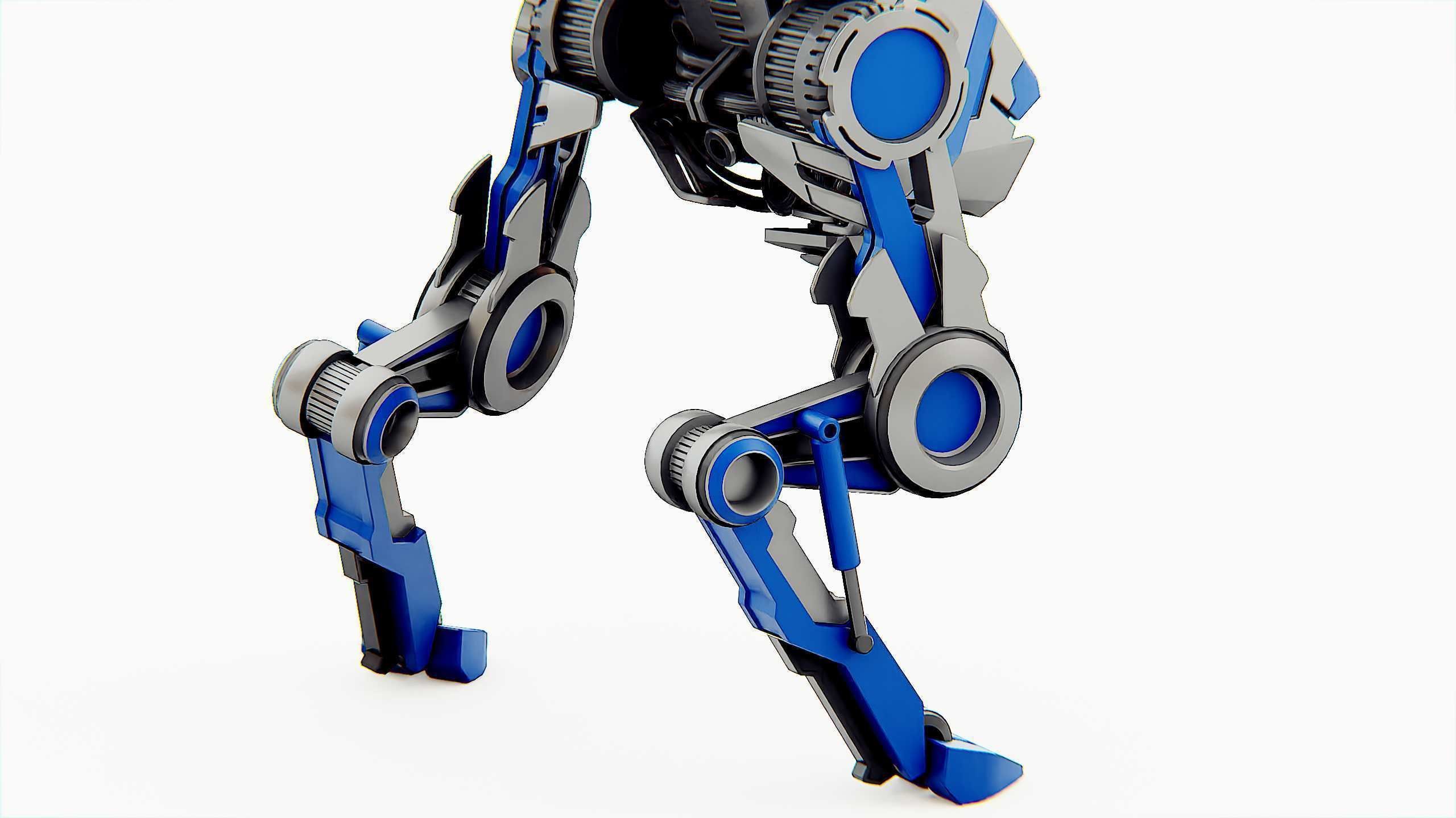 DINO ROBOT Rigged for Unreal Engine - Unity - MIXAMO  3D model_25