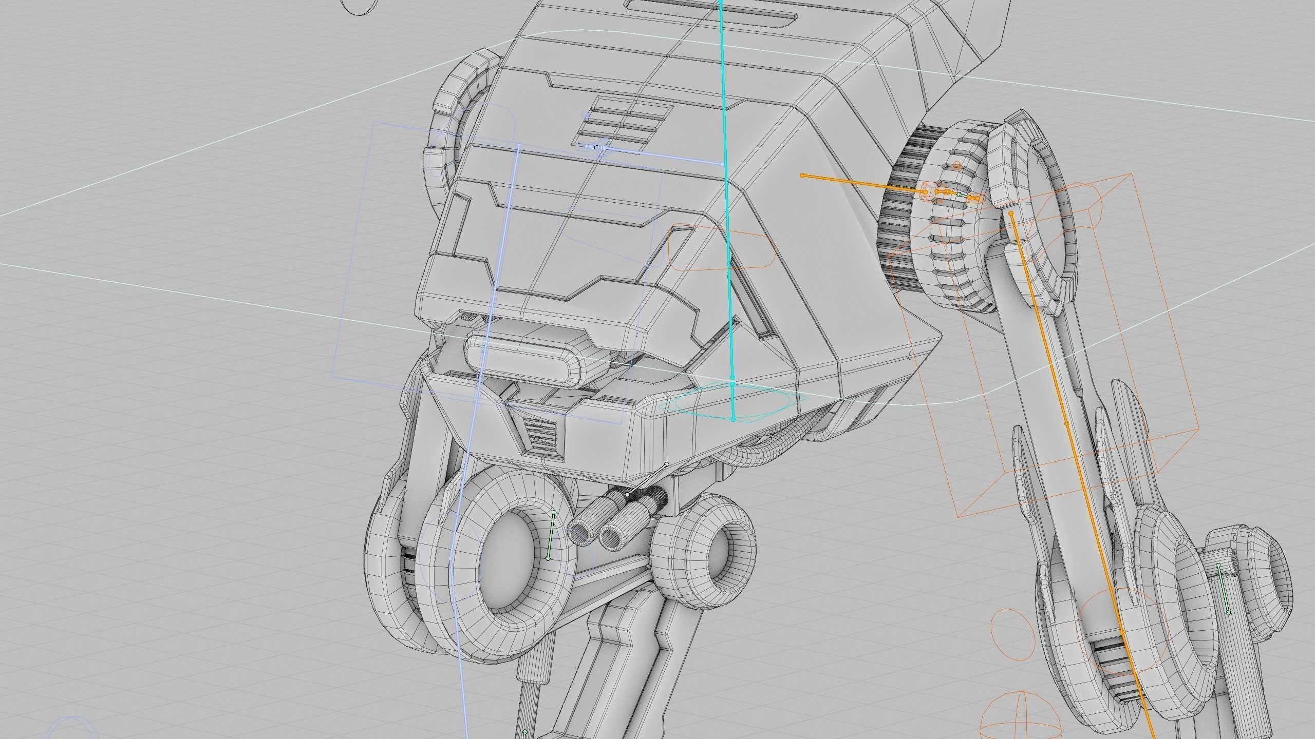 DINO ROBOT Rigged for Unreal Engine - Unity - MIXAMO  3D model_42