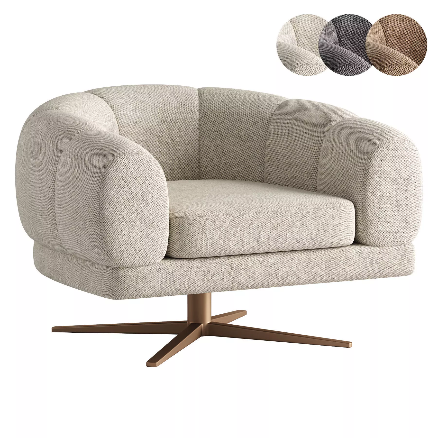 Swivel Chair Sunset By Wilhe Mina 3D model