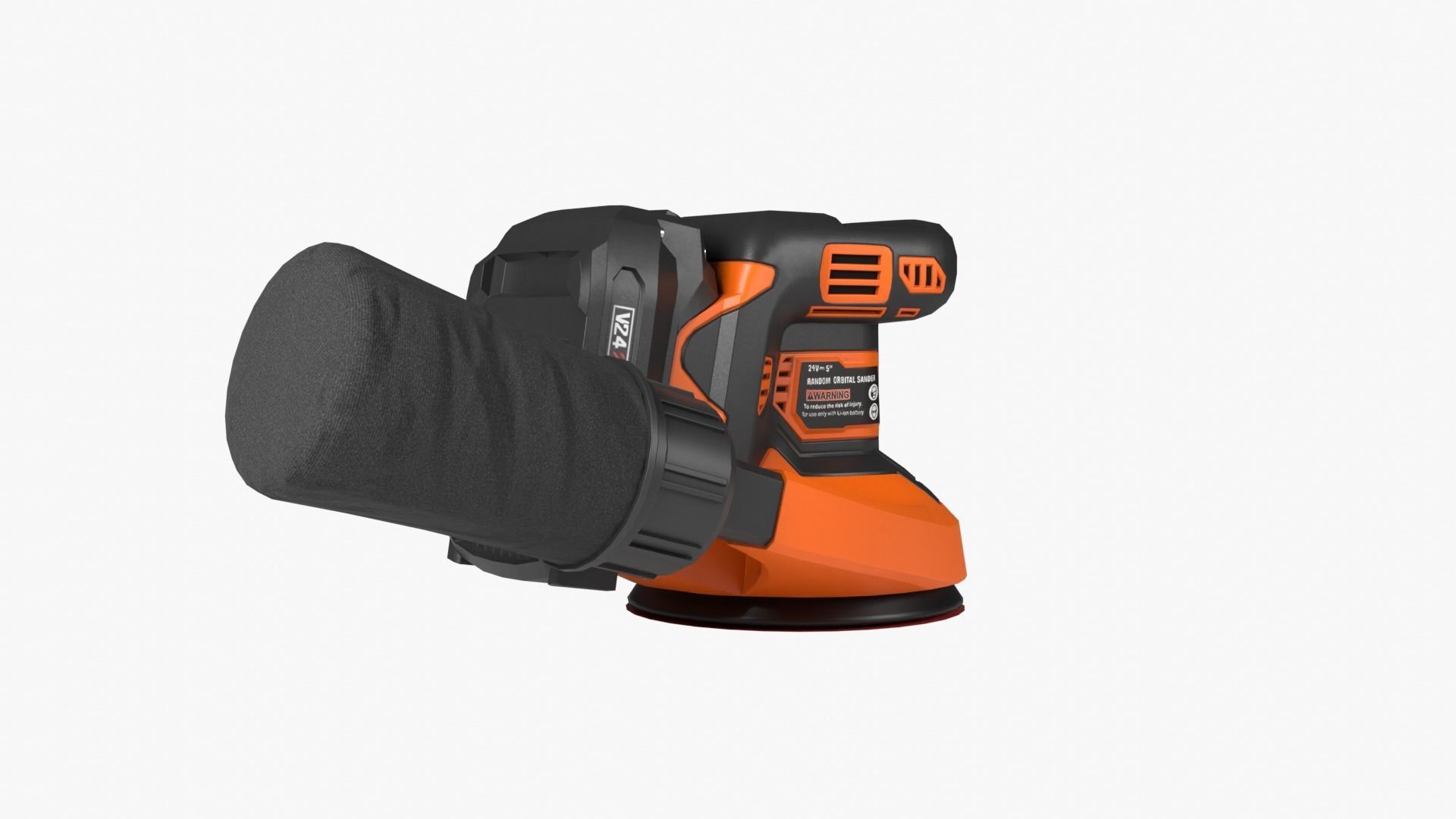 Random Orbital Sander Low-poly 3D model_11