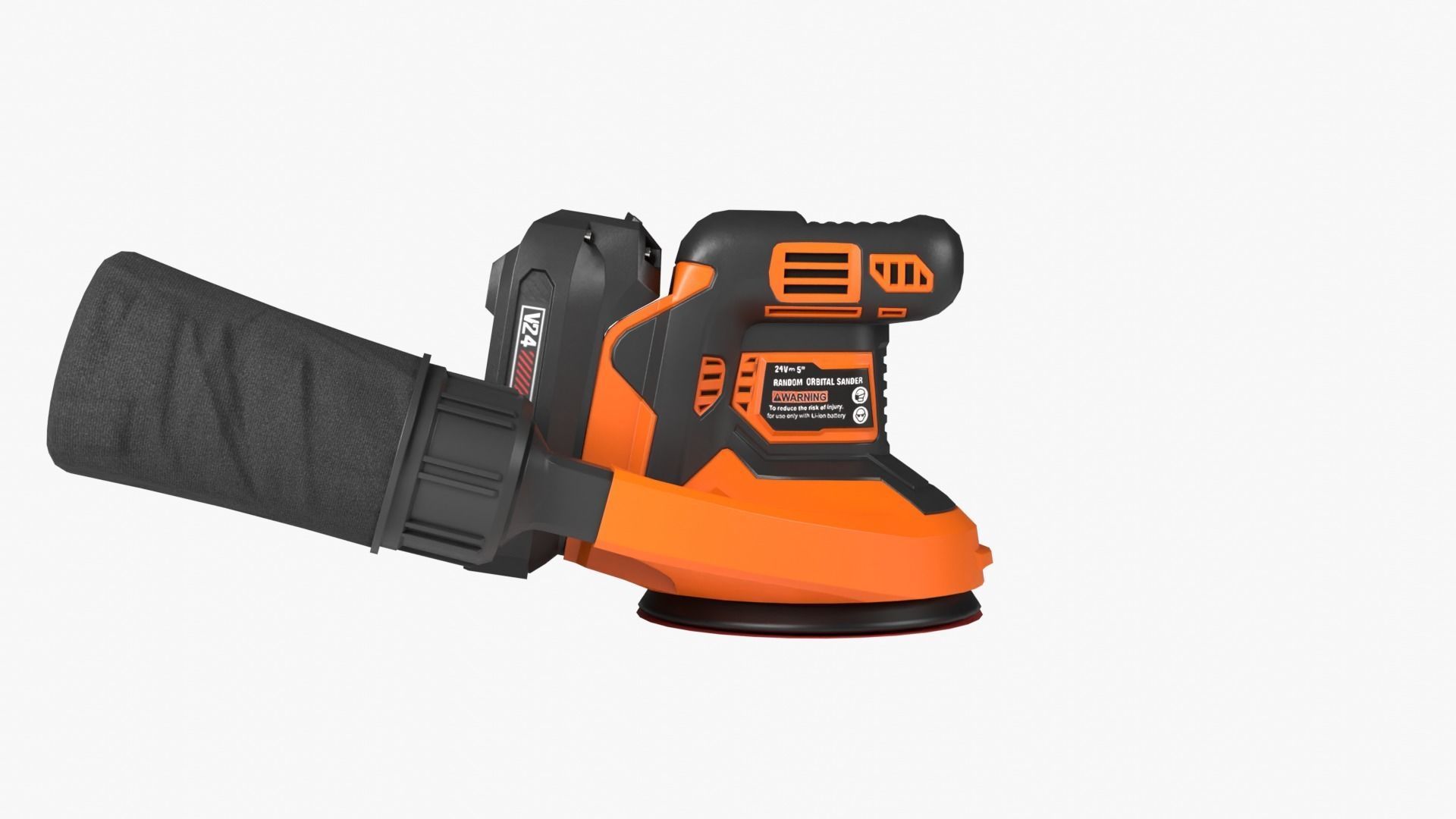 Random Orbital Sander Low-poly 3D model_12