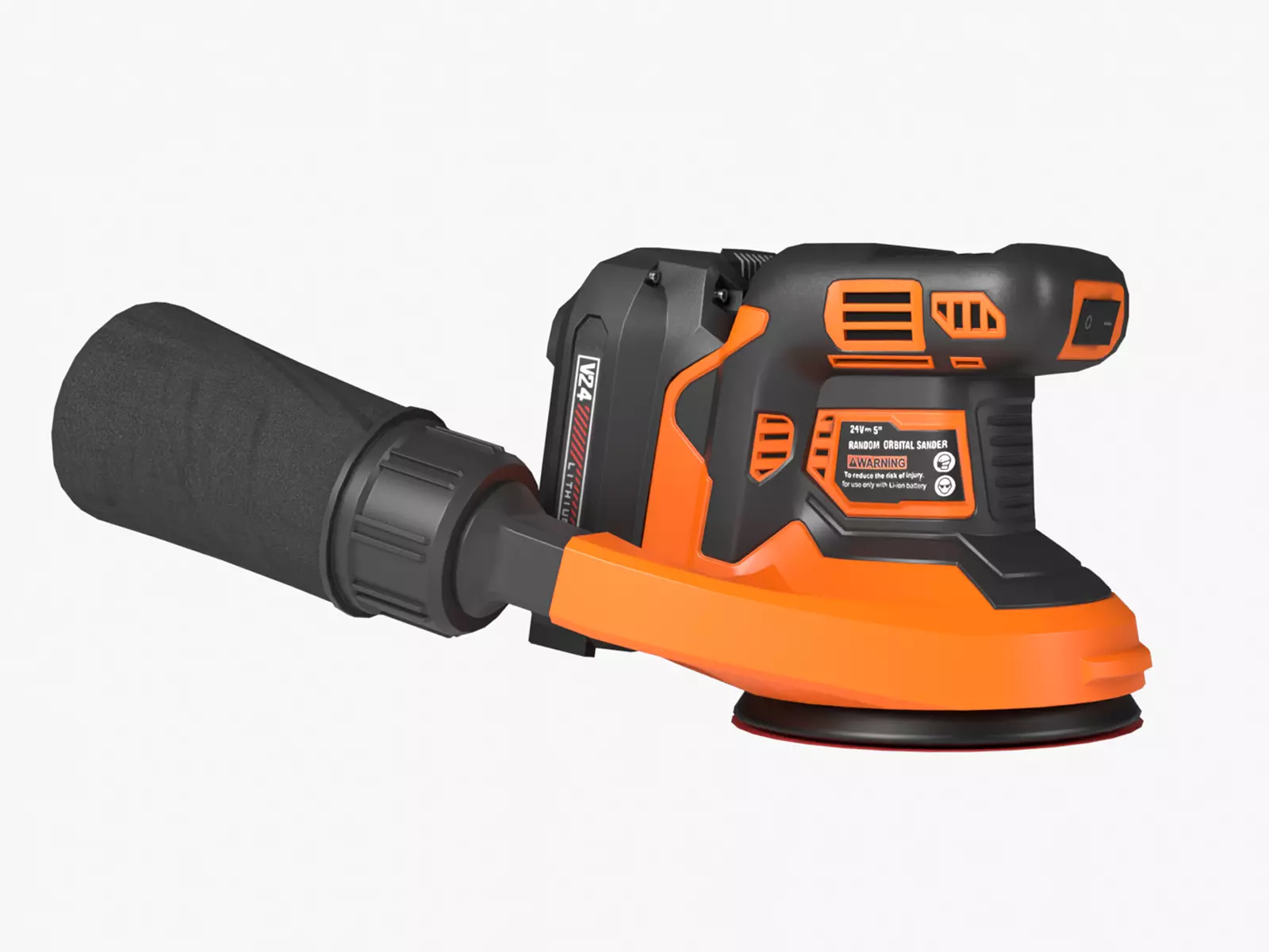 Random Orbital Sander Low-poly 3D model_0