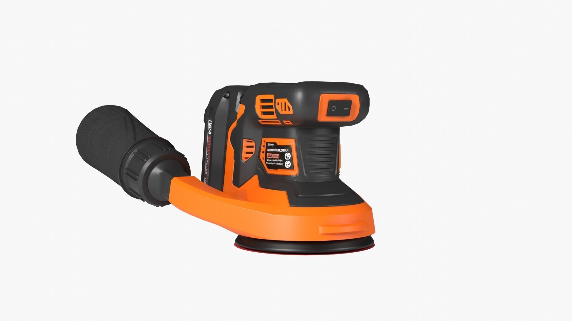 Random Orbital Sander Low-poly 3D model_2