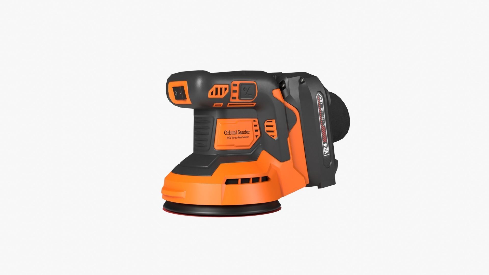 Random Orbital Sander Low-poly 3D model_5