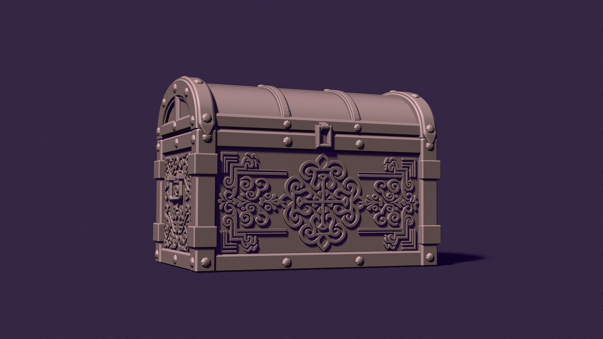 toy chest 3D print model_10