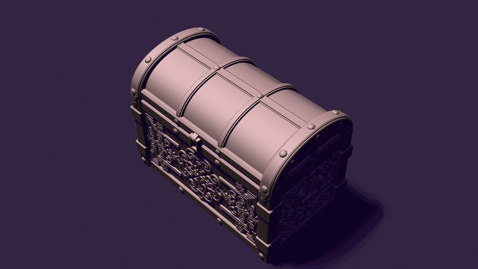 toy chest 3D print model_9