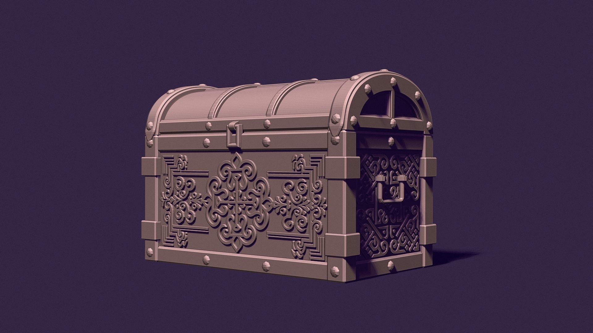 toy chest 3D print model_7