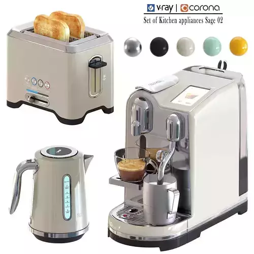 Set of Kitchen appliances Sage 02