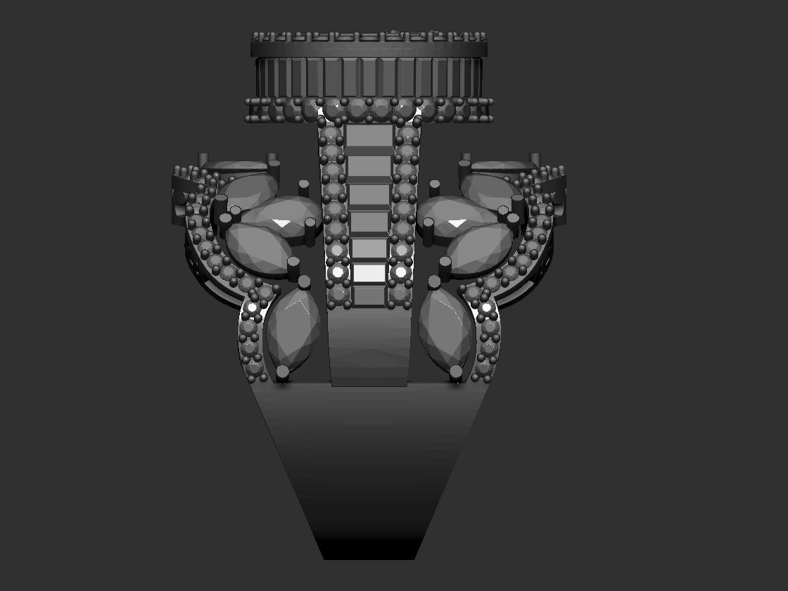 Saint Benedict Norcia ring 3D Print Model 3D print model_8