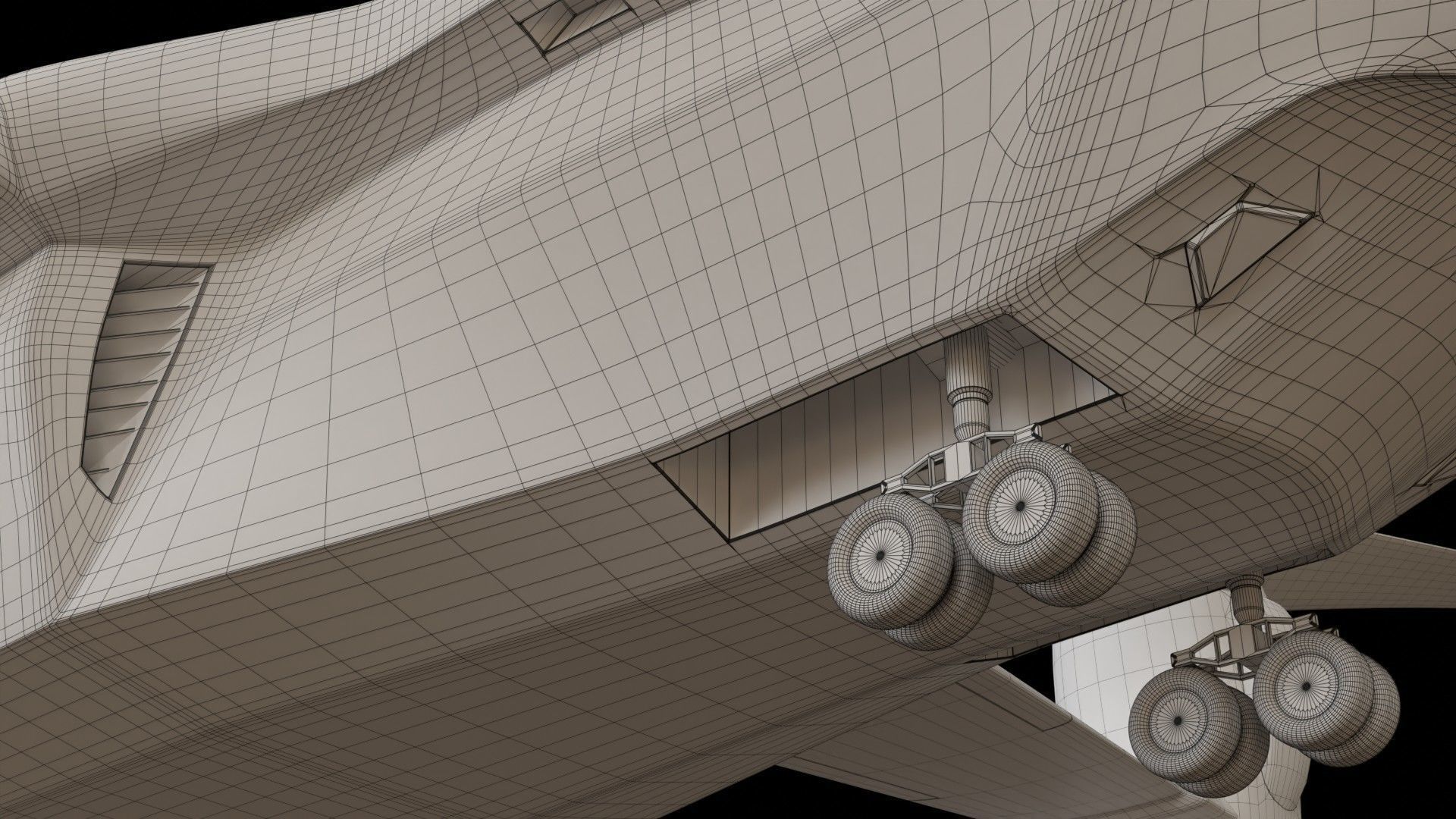 Sci-fi  VTOL dropship aircraft  3D model_21