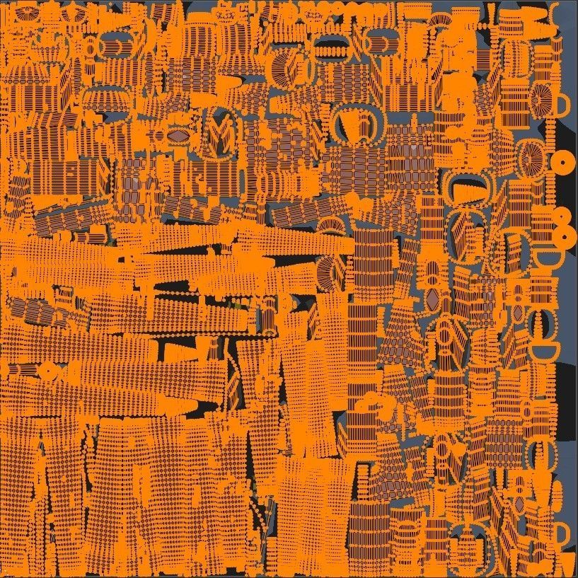 Sci-fi  VTOL dropship aircraft  3D model_31