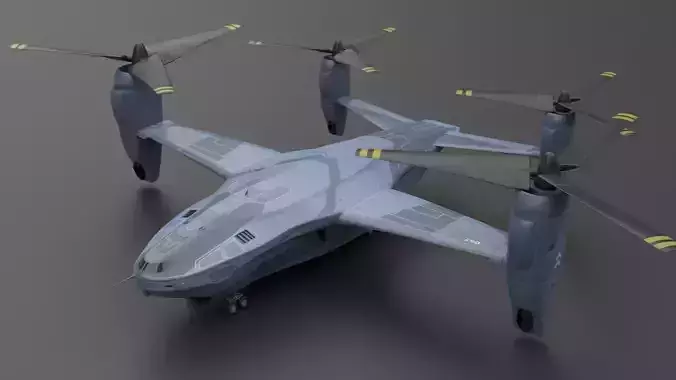 Sci-fi  VTOL dropship aircraft  3D model