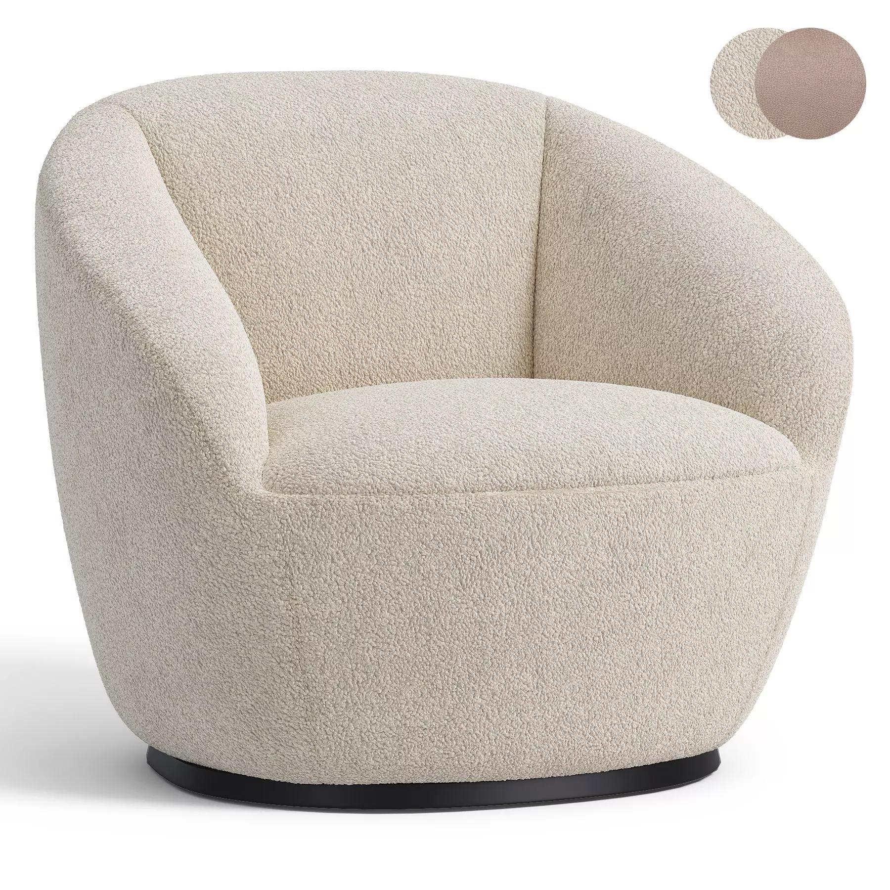 Naan armchair designed by Federica Biasi 3D model