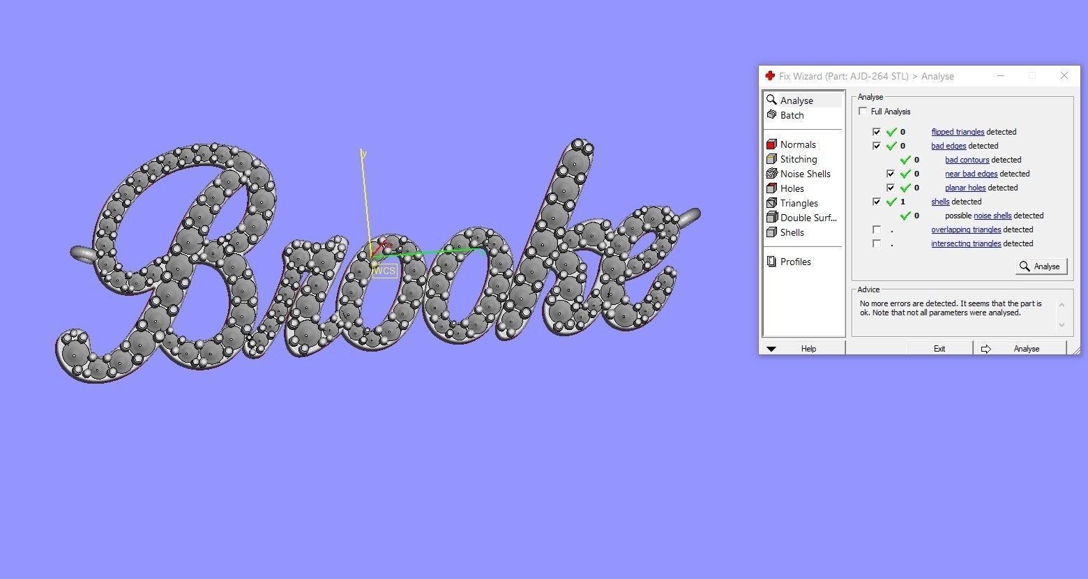 Brook custom pendant 3D print model_6