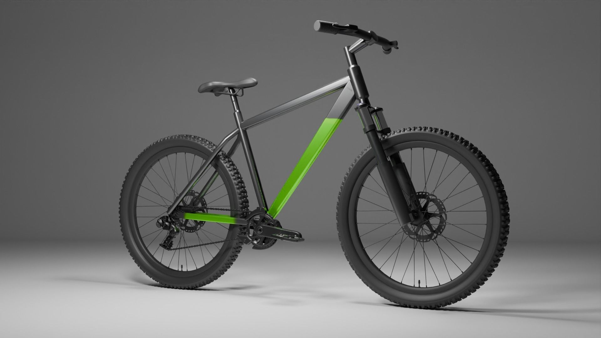 Bike cycle Low-poly 3D model_1