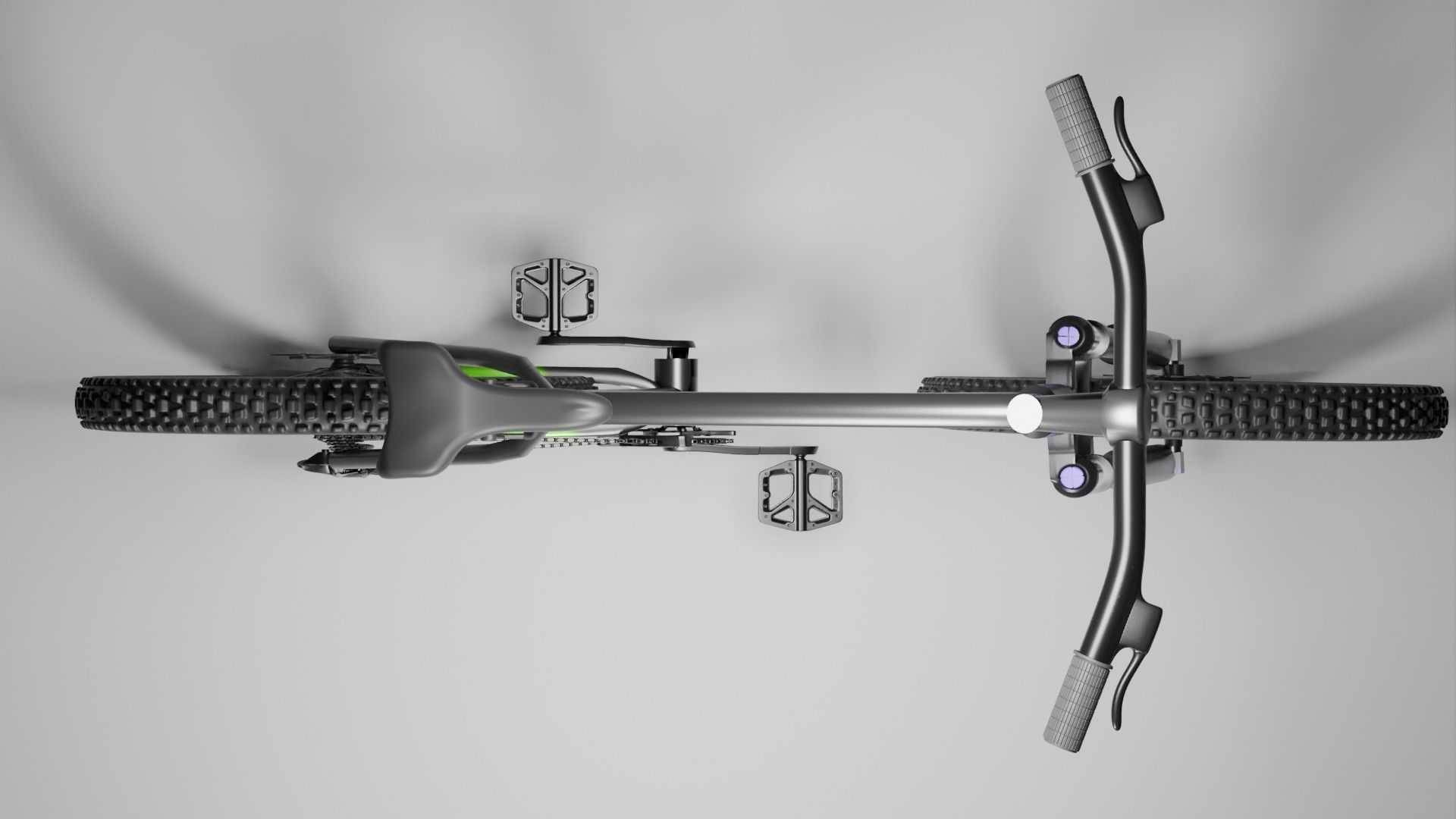 Bike cycle Low-poly 3D model_4