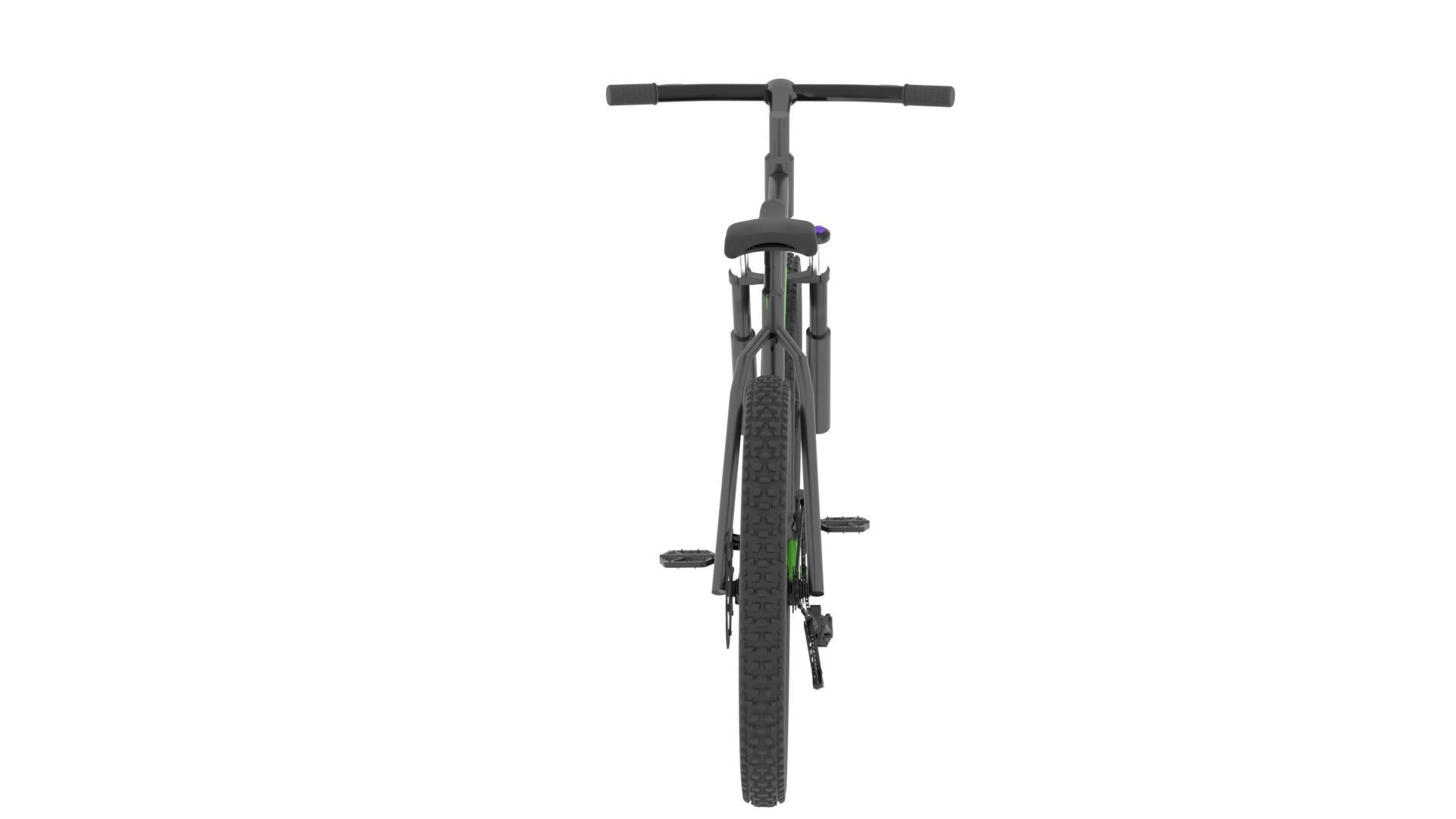 Bike cycle Low-poly 3D model_6