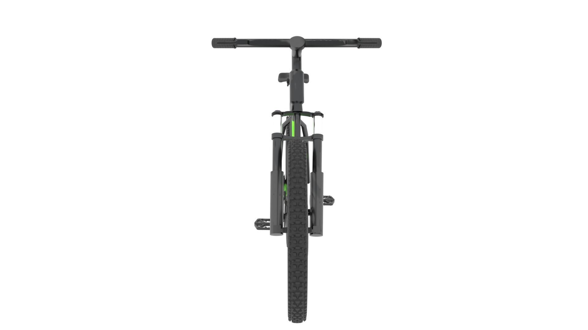 Bike cycle Low-poly 3D model_7