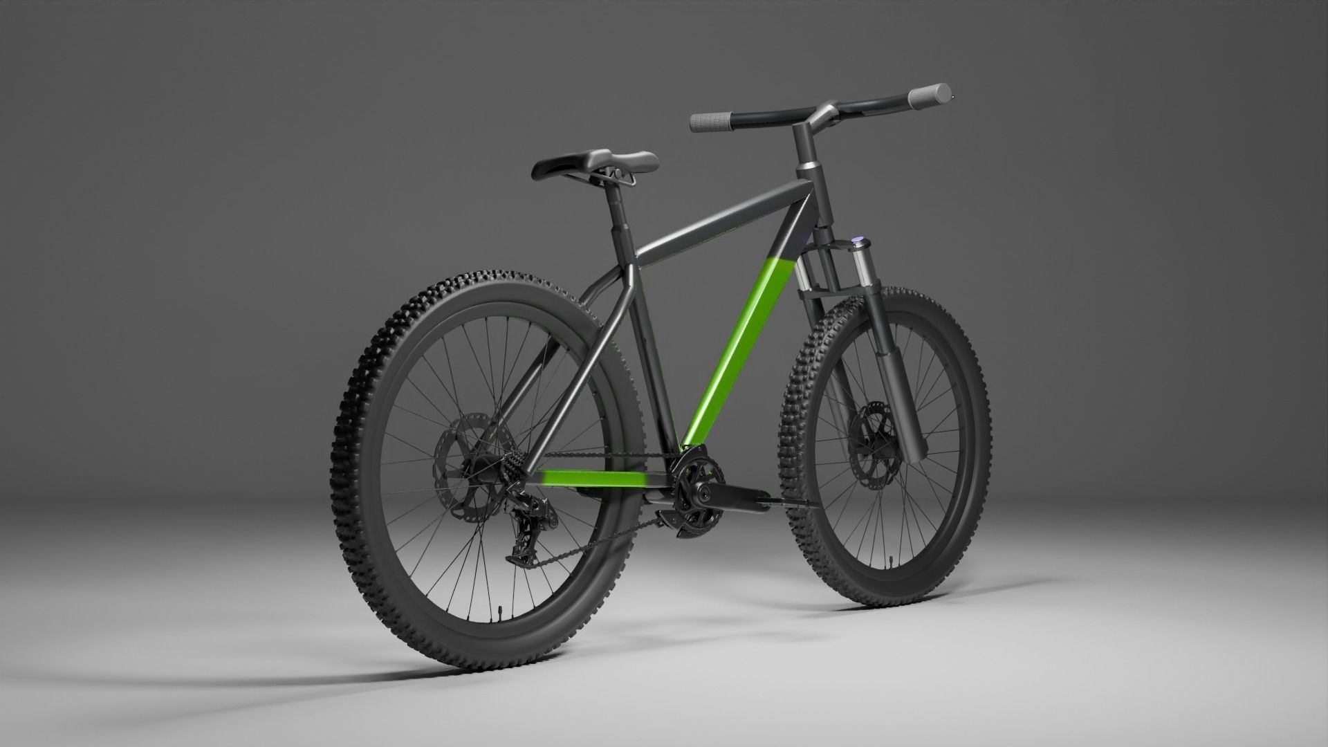 Bike cycle Low-poly 3D model_2