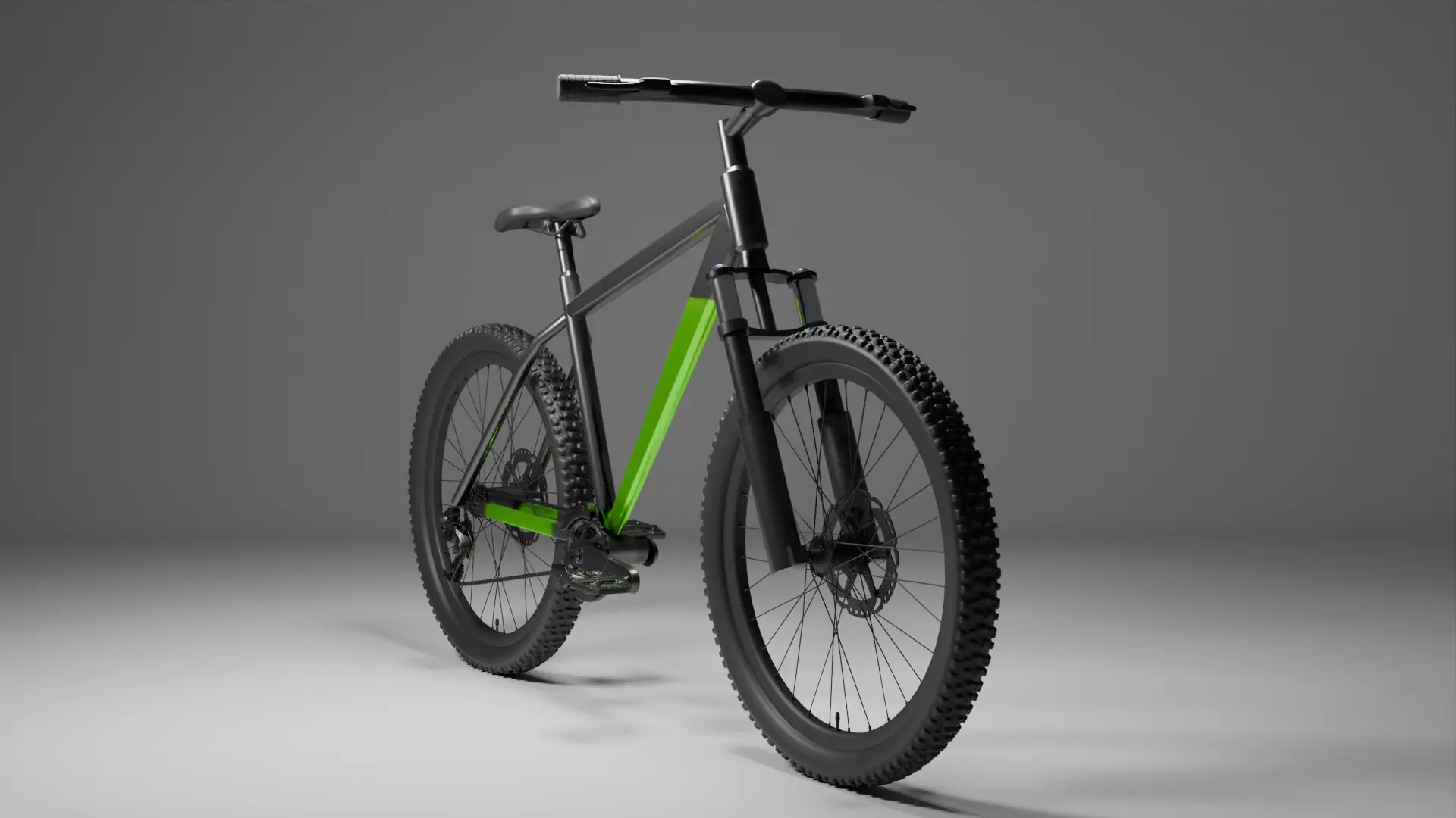 Bike cycle Low-poly 3D model_0