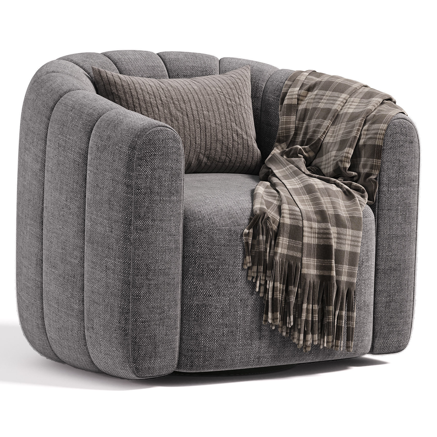 Fitz Armchair By Crate Barrel 3D model_4