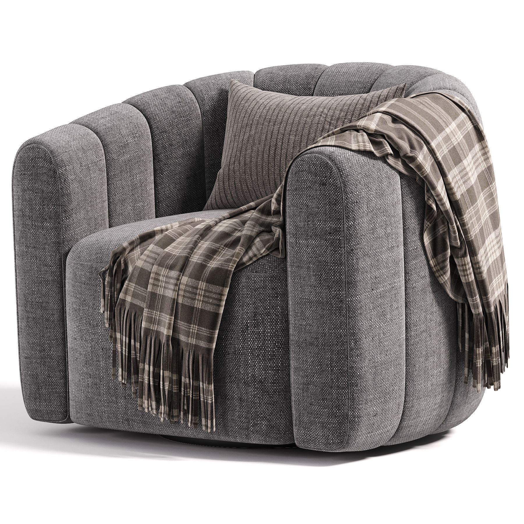 Fitz Armchair By Crate Barrel 3D model_5