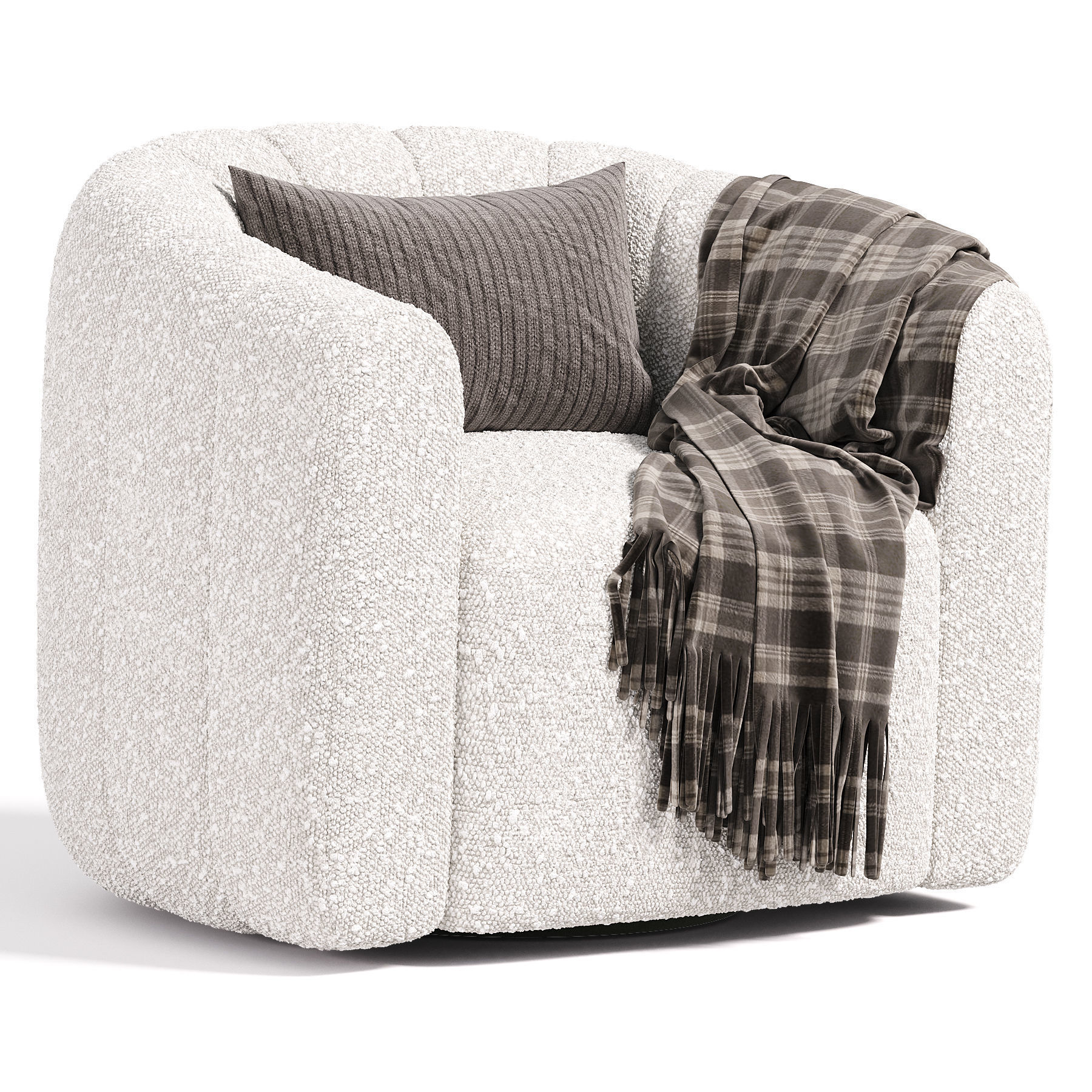 Fitz Armchair By Crate Barrel 3D model_1