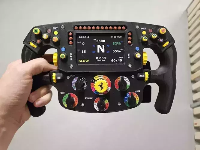 F1 Steering Wheel Full-Scale