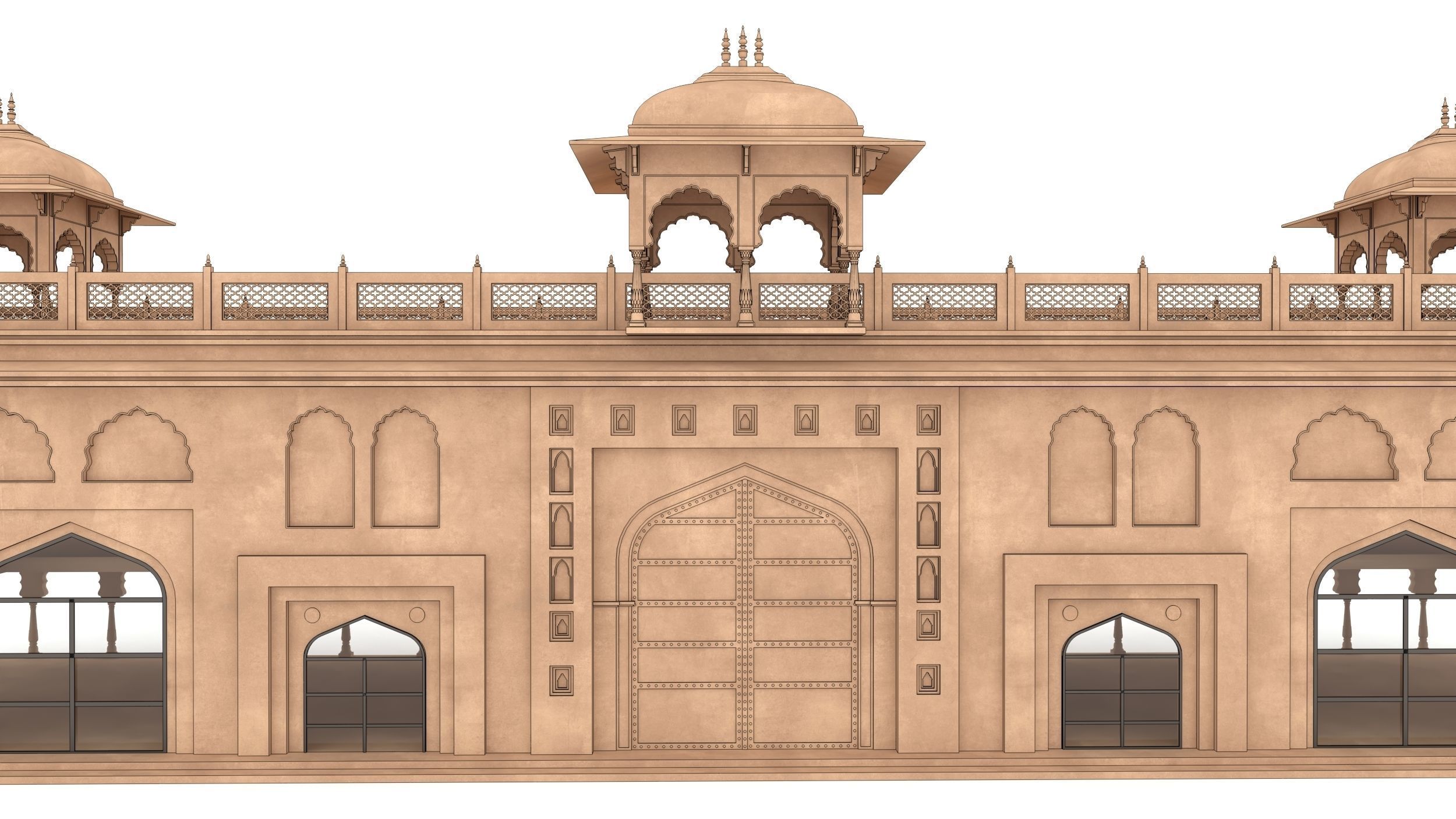 Indian Palace 3D model_1