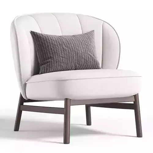 Loungesessel Dale mit Holzbeinen By WestWing