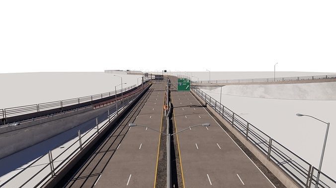 Highway 3D model 7