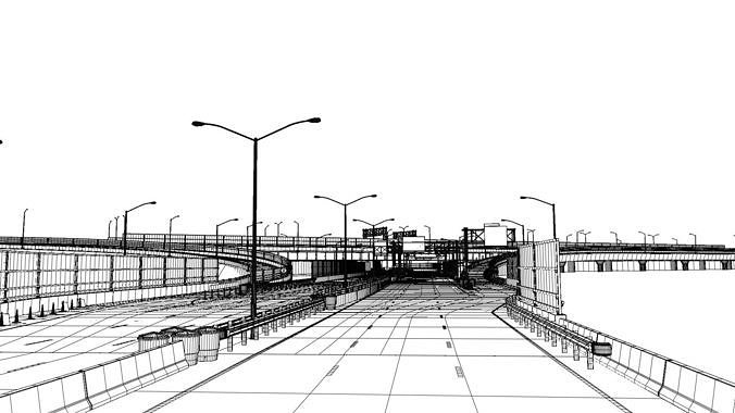 Highway 3D model 2