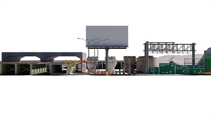 Highway 3D model 4